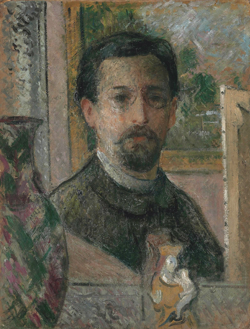 Gustave Loiseau, 'Self-Portrait with Statuette', c. 1900, Location Unknown